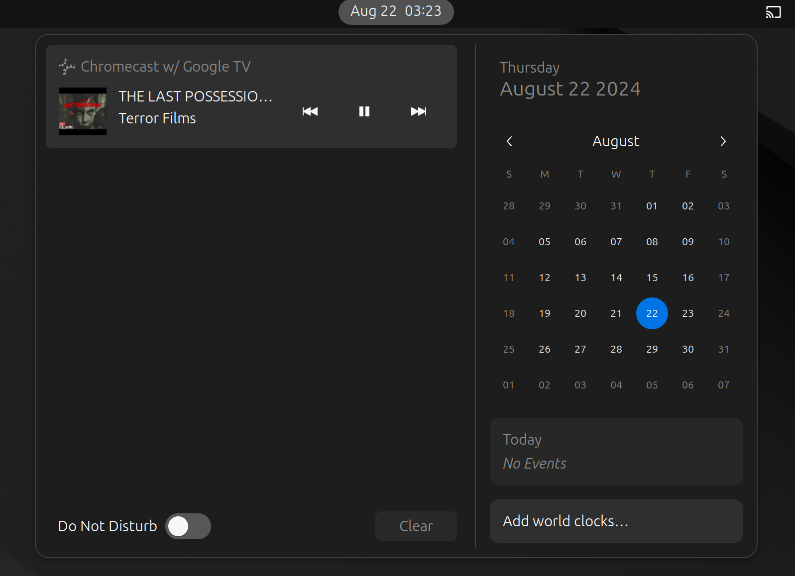 Control from Plasma & GNOME